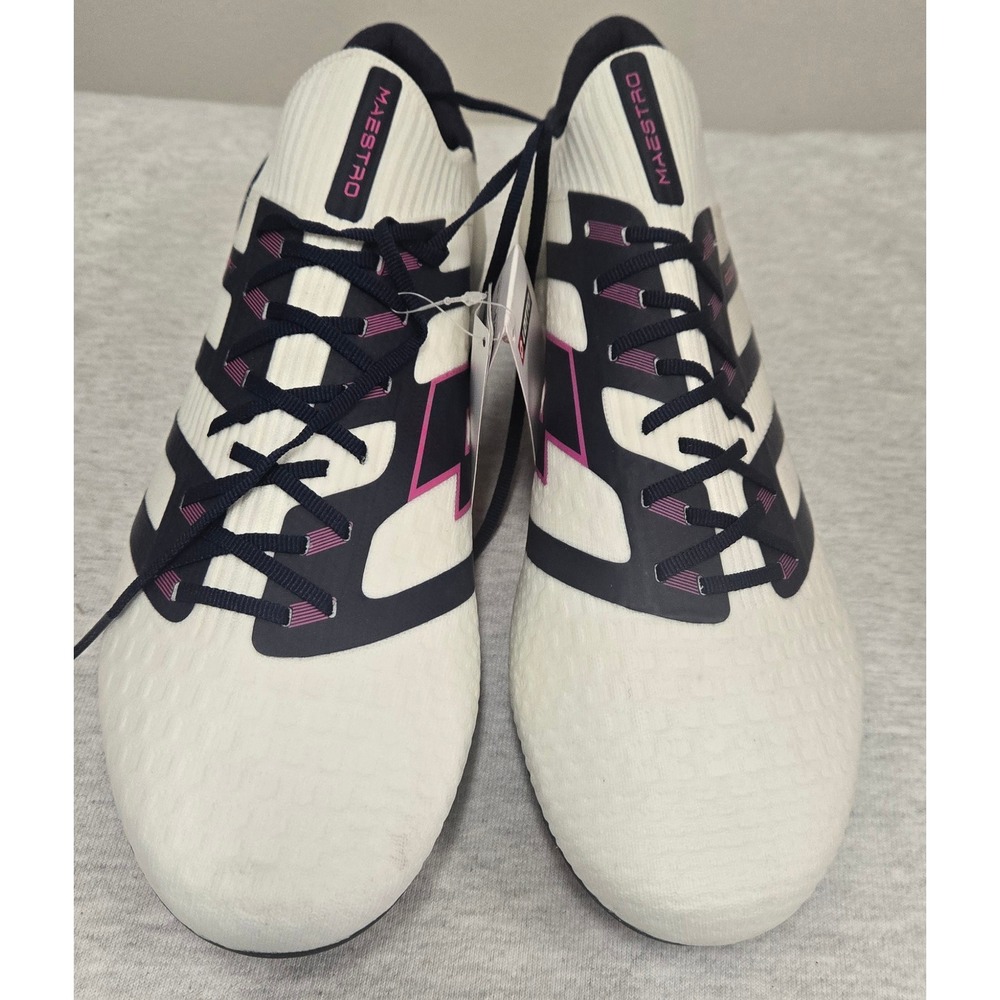 Lotto Maestro Soccer Cleats Mens 10 White Black Pink Control Fit 214590 B6E